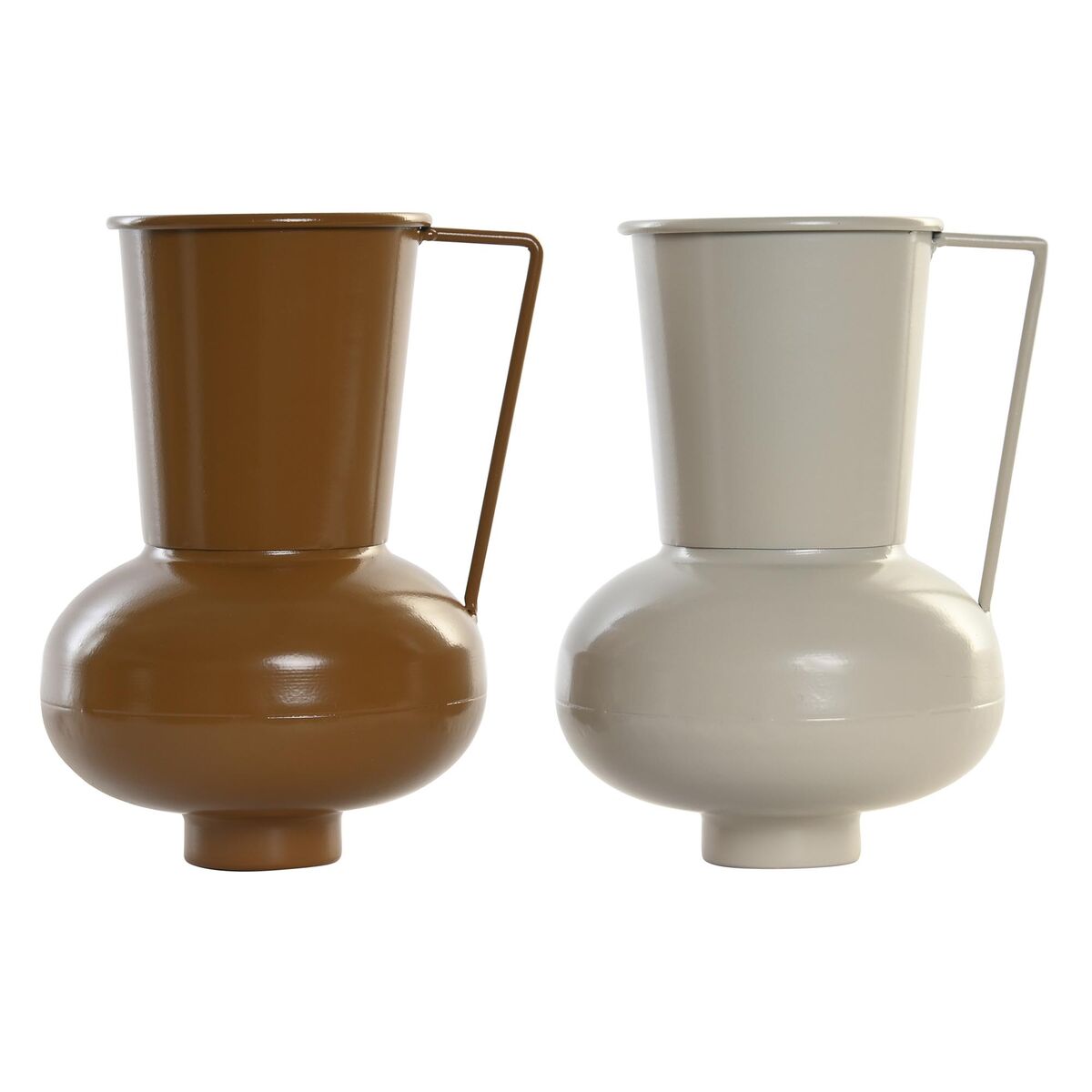 Βάζο DKD Home Decor 13 x 12.5 x 17 cm Μπεζ Μέταλλο Πορτοκαλί Μουστάρδα (x2) Βάζο DKD Home Decor 13 x 12.5 x 17 cm Μπεζ Μέταλλο Πορτοκαλί Μουστάρδα (x2)
