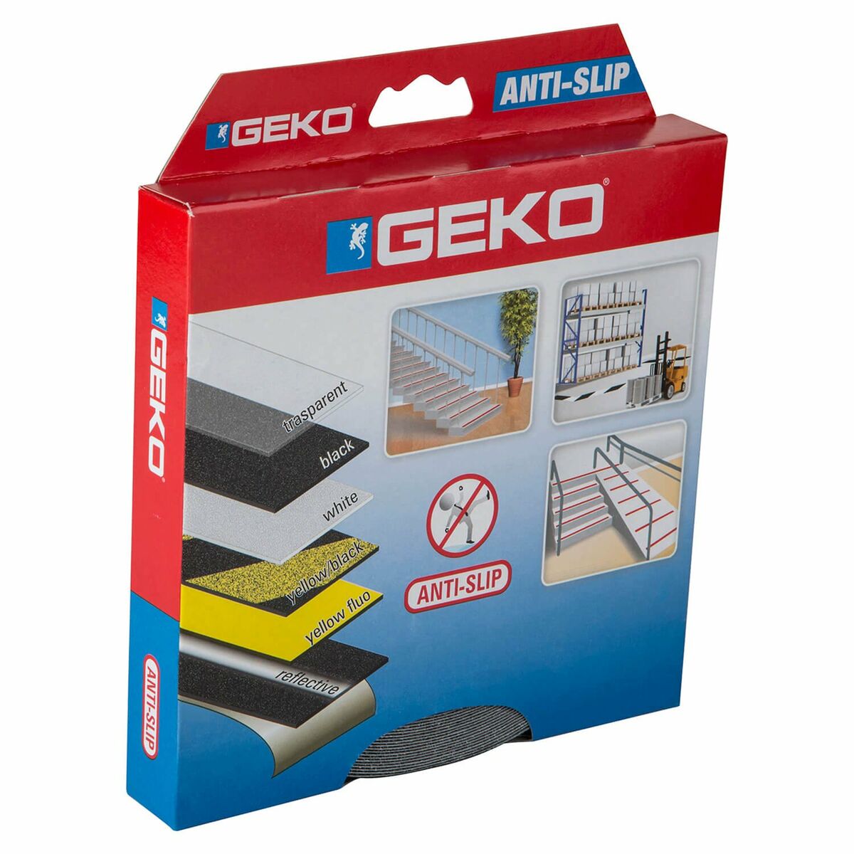 Roll of Anti-Slip Material Geko Μαύρο 15 m x 25 mm