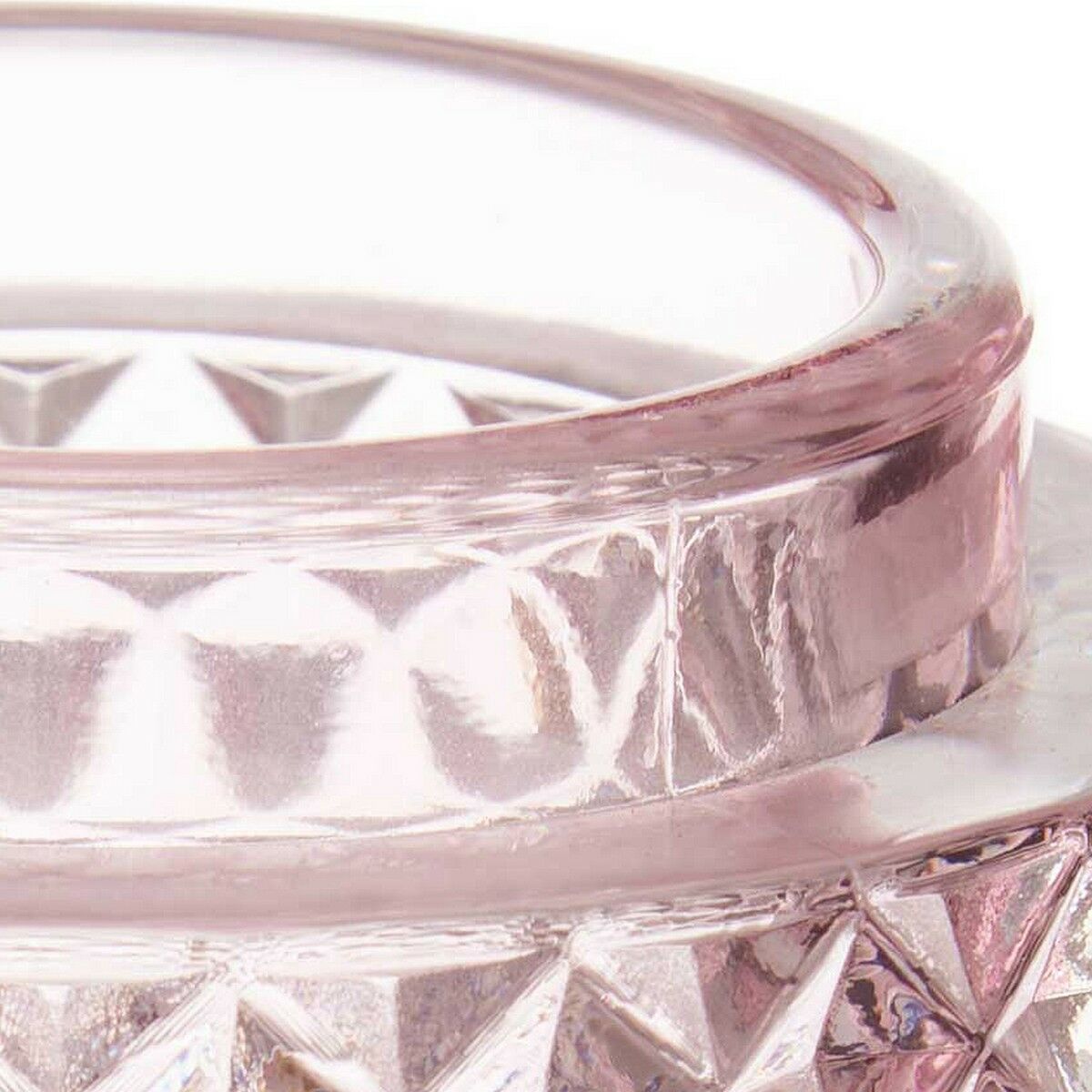 Κηροπήγιο Gift Decor Ροζ Γυαλί 9 x 8,8 x 9 cm
