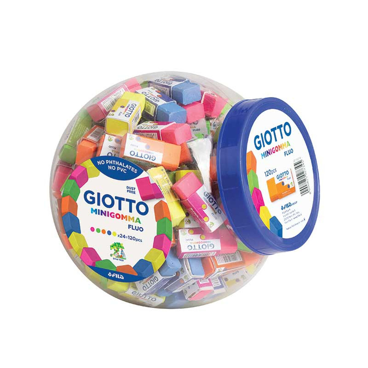 Γόμα Giotto Gomma Φθόριο Ευέλικτο 120 Τεμάχια Γόμα Giotto Gomma Φθόριο Ευέλικτο 120 Τεμάχια