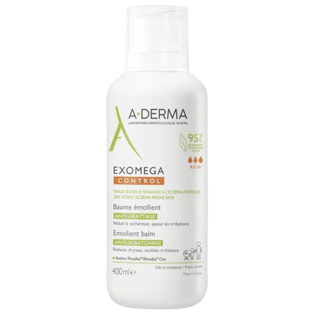 Χαλαρωτικό Γαλάκτωμα Σώματος A-Derma Exomega Control Βάλσαμο 400 ml Χαλαρωτικό Γαλάκτωμα Σώματος A-Derma Exomega Control Βάλσαμο 400 ml