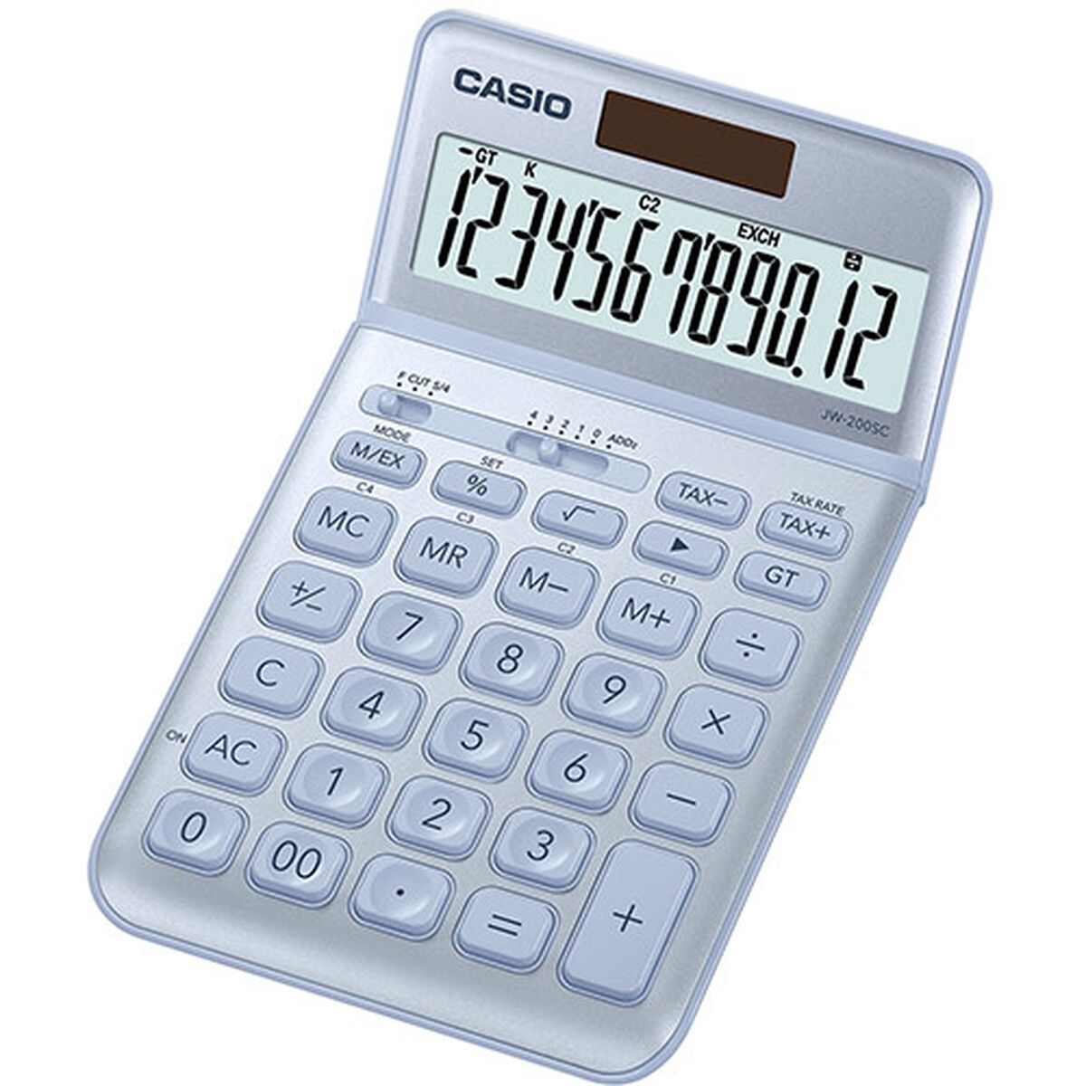 Αριθμομηχανή Casio JW-200SC-BU Μπλε Πλαστική ύλη Αριθμομηχανή Casio JW-200SC-BU Μπλε Πλαστική ύλη