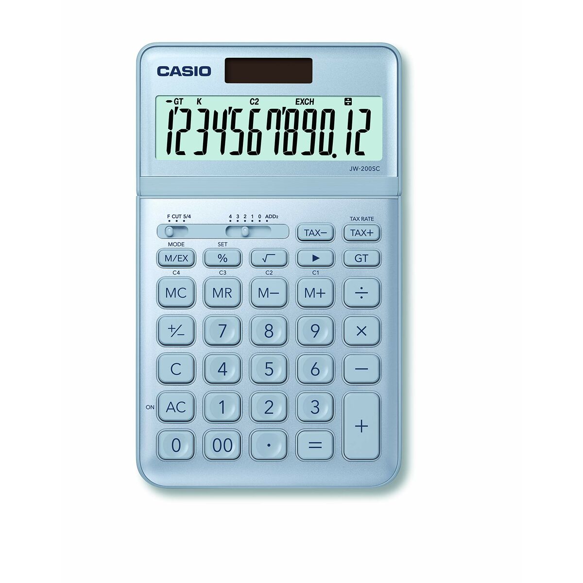 Αριθμομηχανή Casio JW-200SC-BU Μπλε Πλαστική ύλη Αριθμομηχανή Casio JW-200SC-BU Μπλε Πλαστική ύλη