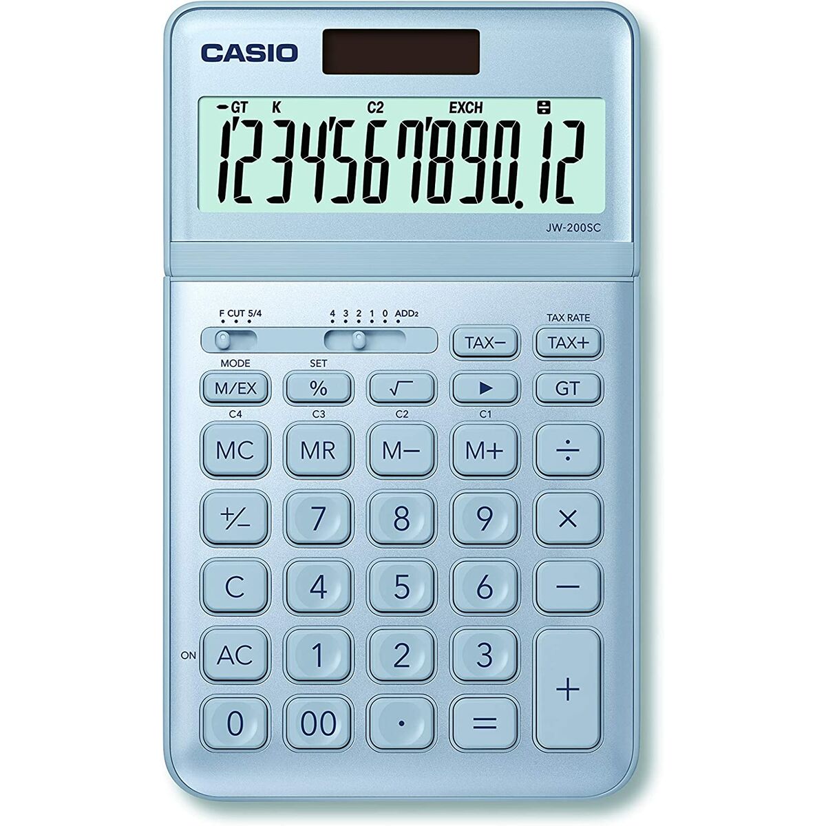 Αριθμομηχανή Casio JW-200SC-BU Μπλε Πλαστική ύλη Αριθμομηχανή Casio JW-200SC-BU Μπλε Πλαστική ύλη