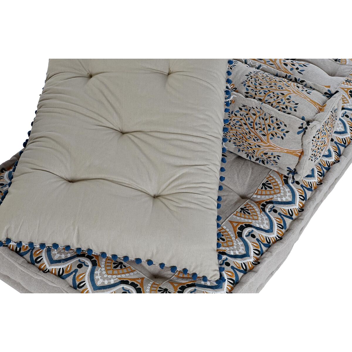 Πολυθρόνα DKD Home Decor Κίτρινο Μπλε Μπεζ 145 x 76 x 1 cm Πολυθρόνα DKD Home Decor Κίτρινο Μπλε Μπεζ 145 x 76 x 1 cm