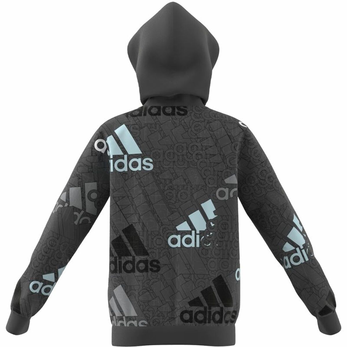 Unisex Φούτερ με Κουκούλα Adidas Performance Σκούρο γκρίζο Unisex Φούτερ με Κουκούλα Adidas Performance Σκούρο γκρίζο