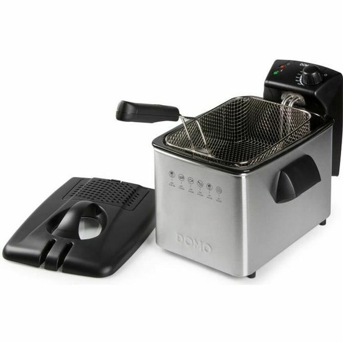 Φριτέζα DOMO DO465FR 4 L 3000 W Ασημί Χάλυβας Φριτέζα DOMO DO465FR 4 L 3000 W Ασημί Χάλυβας