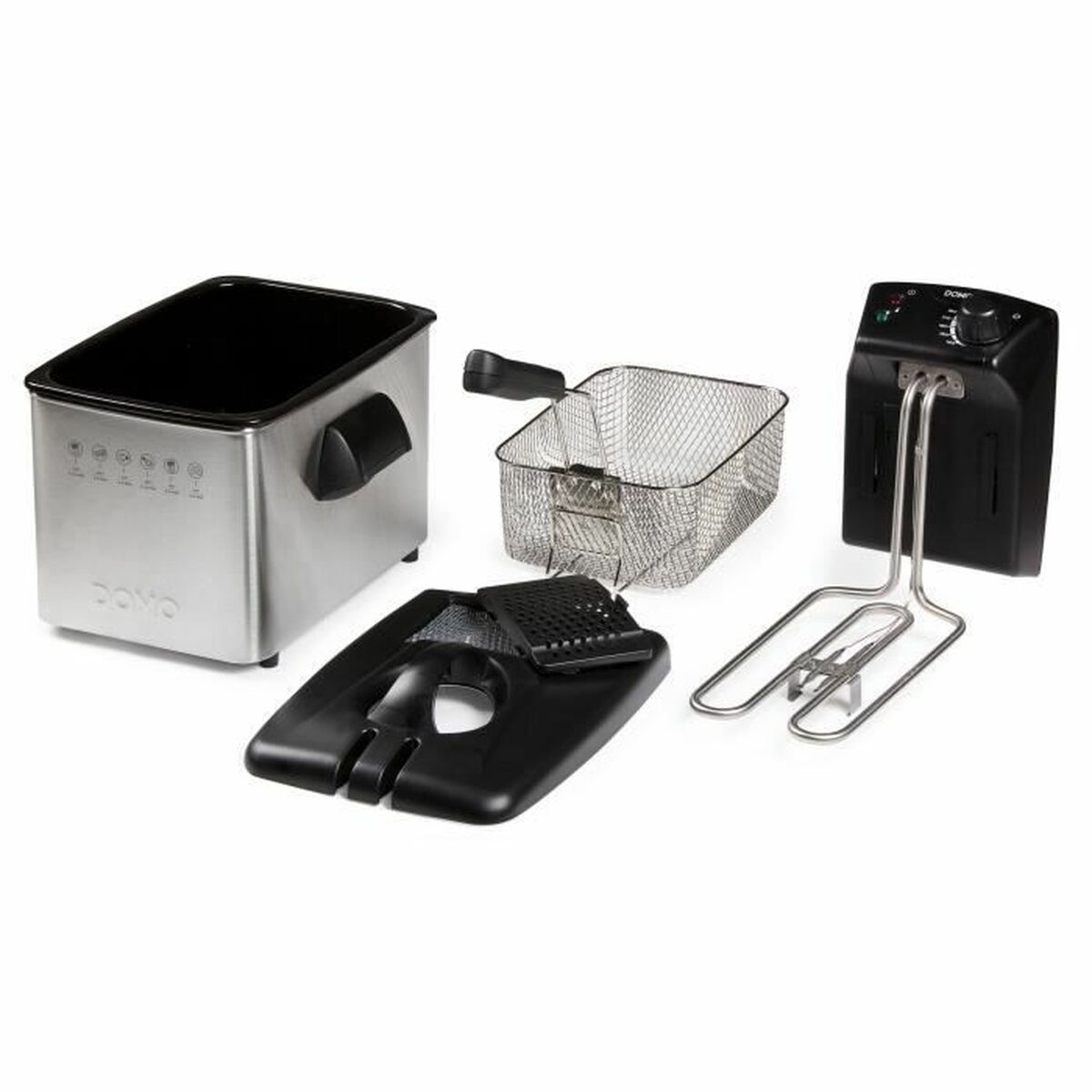 Φριτέζα DOMO DO465FR 4 L 3000 W Ασημί Χάλυβας Φριτέζα DOMO DO465FR 4 L 3000 W Ασημί Χάλυβας
