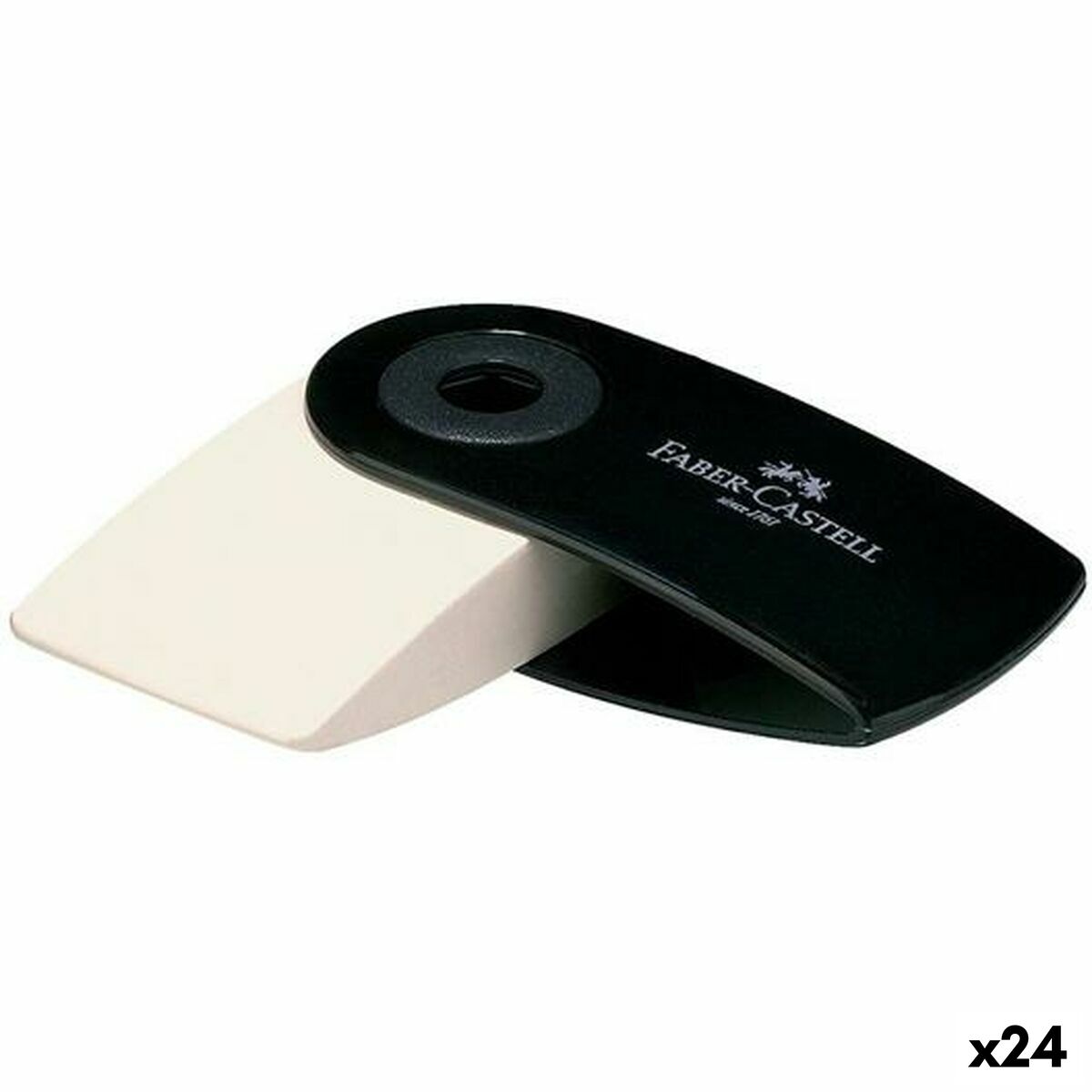Γόμα Faber-Castell Sleeve Mini Θήκη Μαύρο (24 Μονάδες) Γόμα Faber-Castell Sleeve Mini Θήκη Μαύρο (24 Μονάδες)