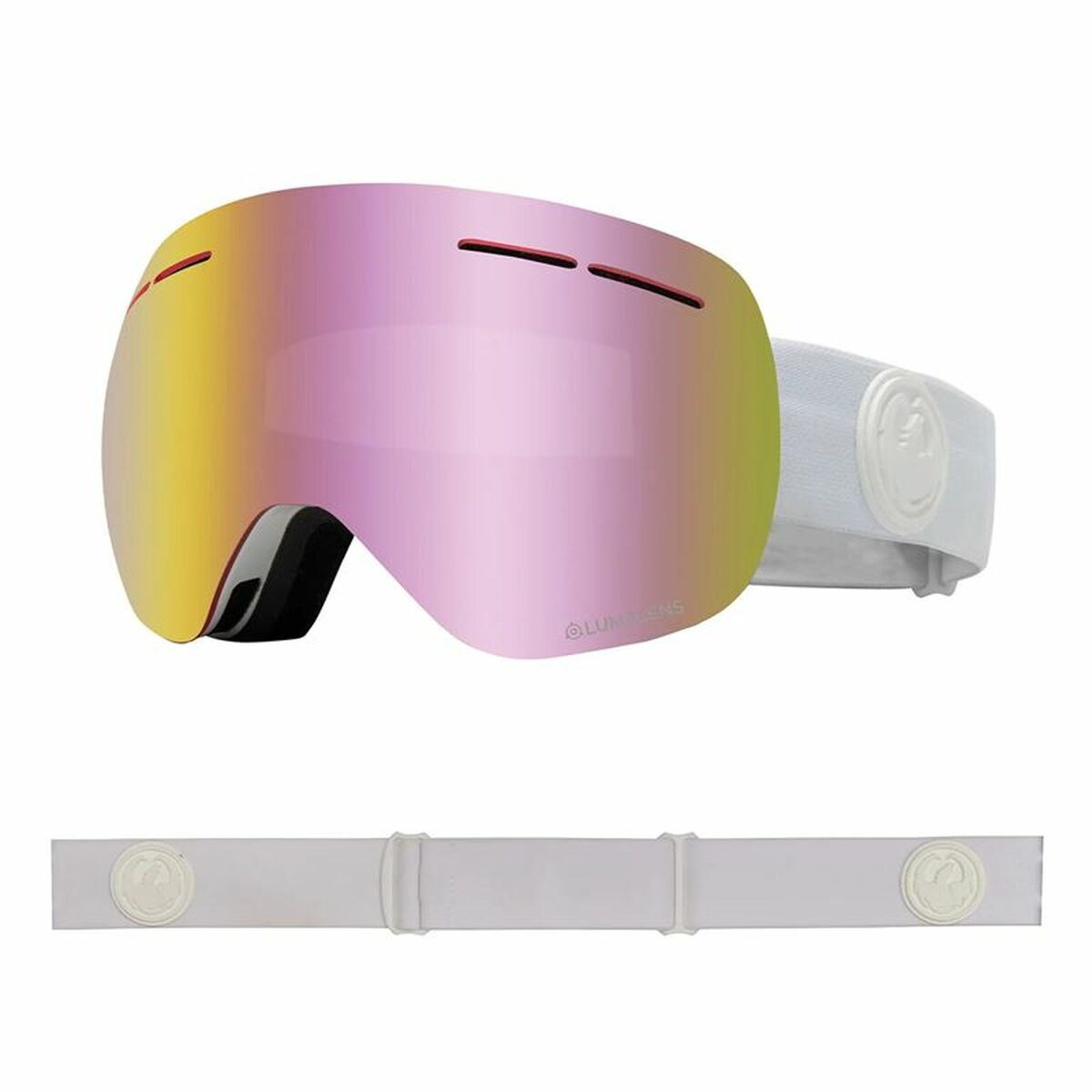 Γυαλιά για Σκι Snowboard Dragon Alliance X1s Λευκό Ροζ Γυαλιά για Σκι Snowboard Dragon Alliance X1s Λευκό Ροζ