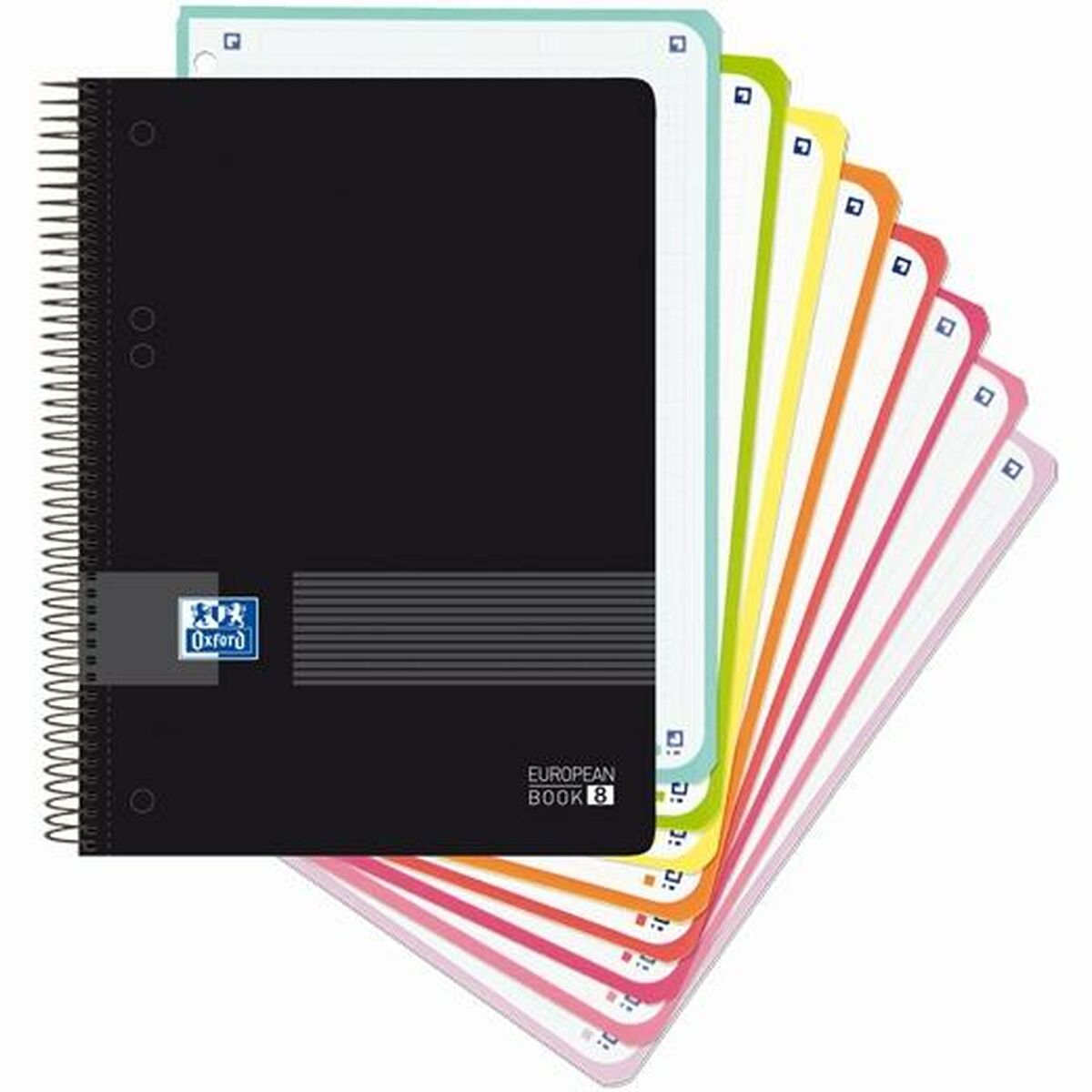 Σετ Σημειωματάριων Oxford European Book Live&Go Μαύρο A5 160 Φύλλα 4 Τεμάχια Σετ Σημειωματάριων Oxford European Book Live&Go Μαύρο A5 160 Φύλλα 4 Τεμάχια