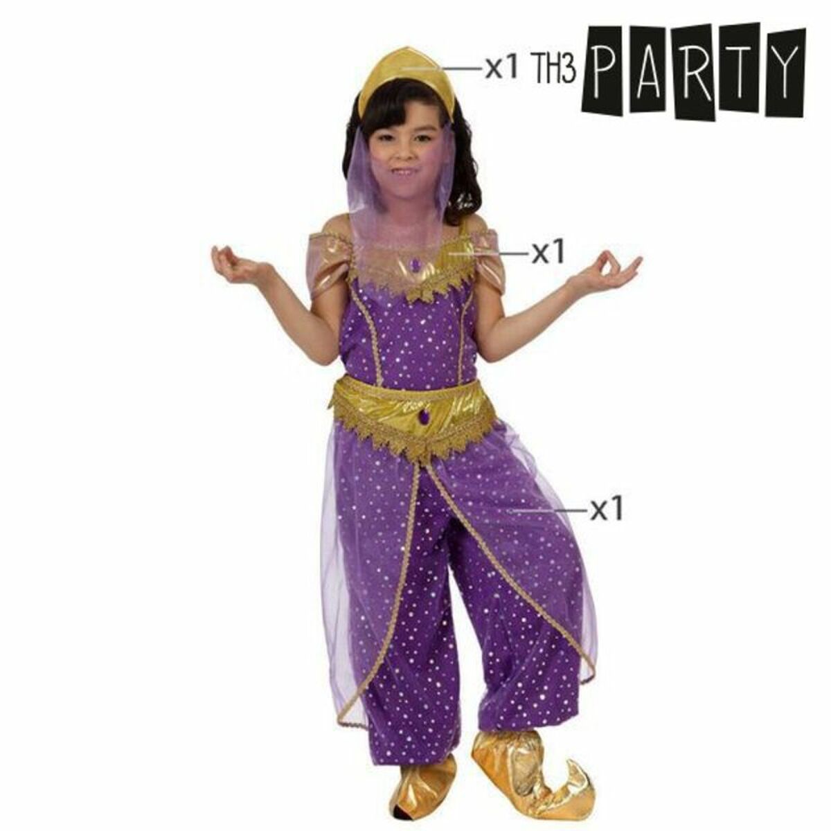 Αποκριάτικη Στολή για Παιδιά Th3 Party Μωβ (3 Τεμάχια) Αποκριάτικη Στολή για Παιδιά Th3 Party Μωβ (3 Τεμάχια)