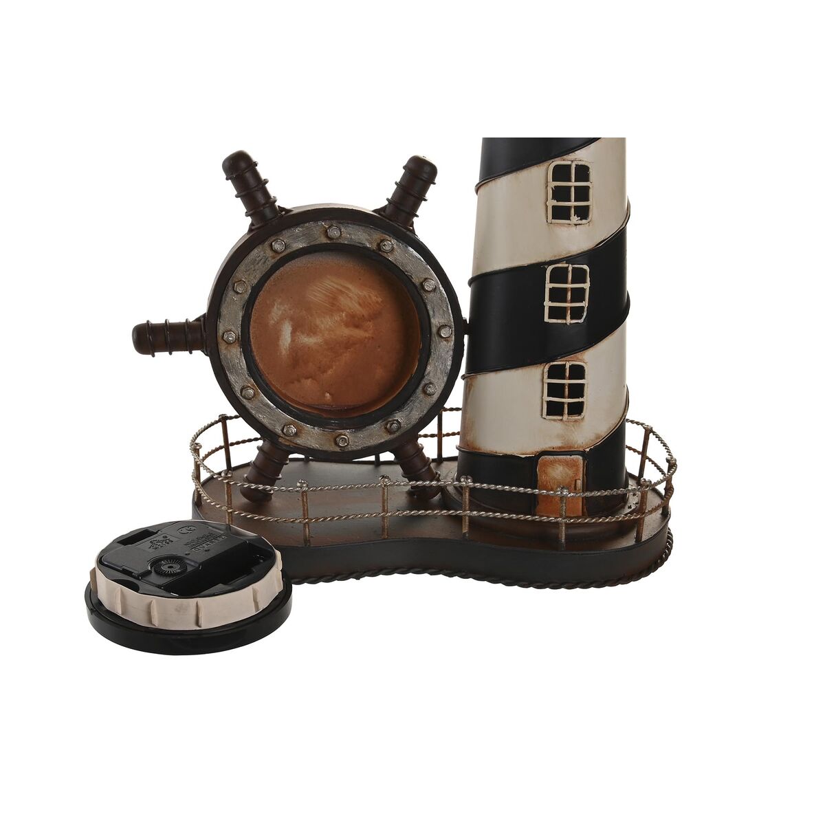 Bordklokke DKD Home Decor 25.5 x 14 x 32.5 cm Κόκκινο Μαύρο Μέταλλο Vintage Φάρος (x2) Bordklokke DKD Home Decor 25.5 x 14 x 32.5 cm Κόκκινο Μαύρο Μέταλλο Vintage Φάρος (x2)