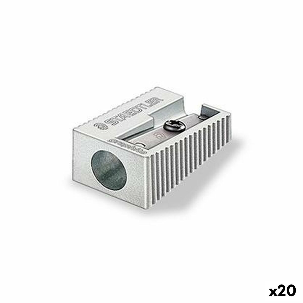 Ξύστρα Staedtler Ασημί Μέταλλο (20 Μονάδες) Ξύστρα Staedtler Ασημί Μέταλλο (20 Μονάδες)