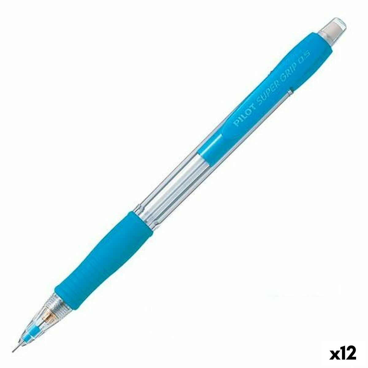 Μηχανικό Mολύβι Pilot Super Grip Μπλε 0,5 mm (12 Μονάδες)
