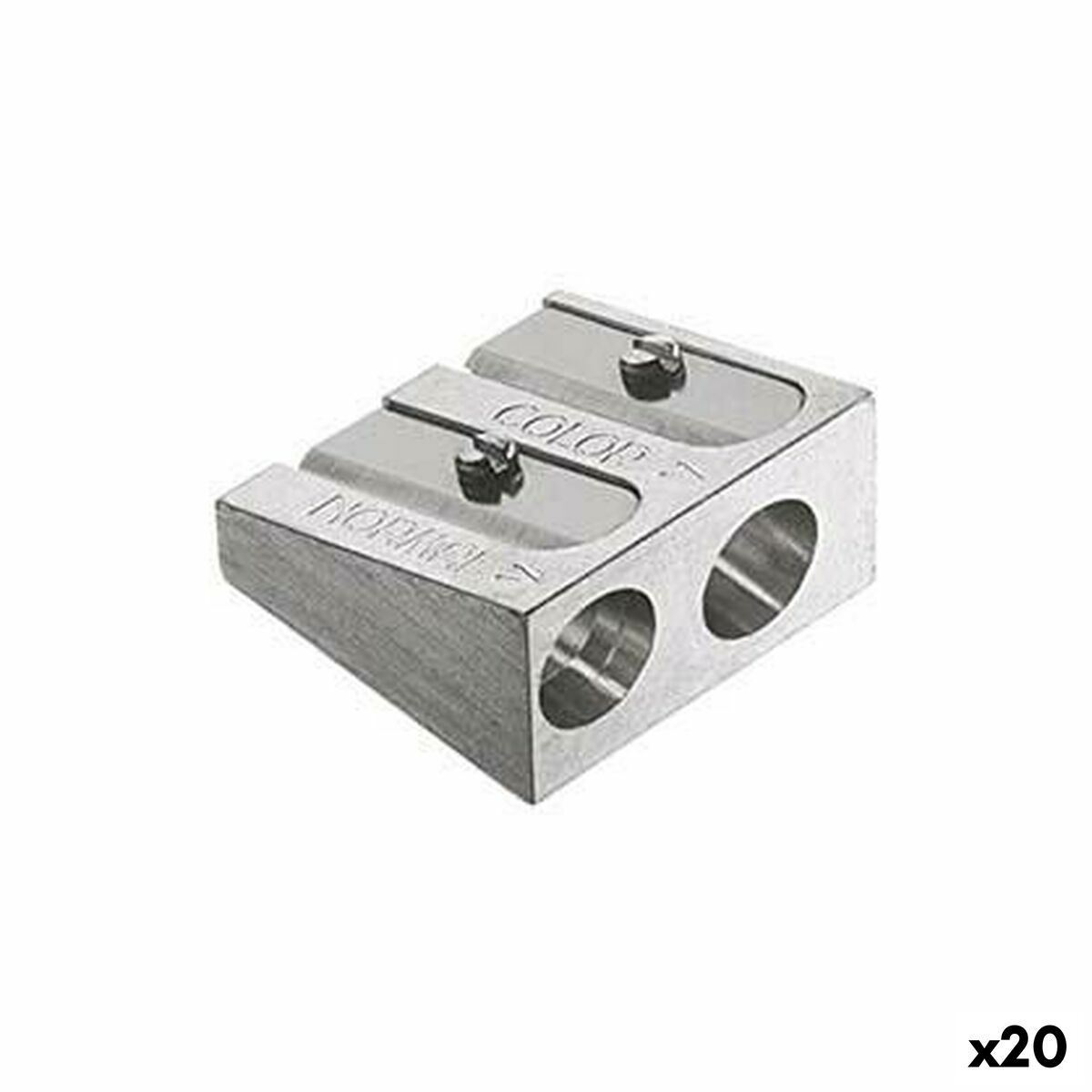 Ξύστρα Faber-Castell Ασημί Μέταλλο (20 Μονάδες) Ξύστρα Faber-Castell Ασημί Μέταλλο (20 Μονάδες)