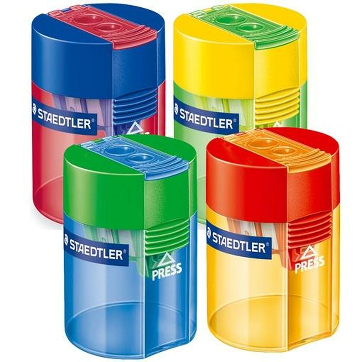 Ξύστρα Staedtler Πολύχρωμο Με χώρο κατάθεσης Πλαστική ύλη (x10) Ξύστρα Staedtler Πολύχρωμο Με χώρο κατάθεσης Πλαστική ύλη (x10)