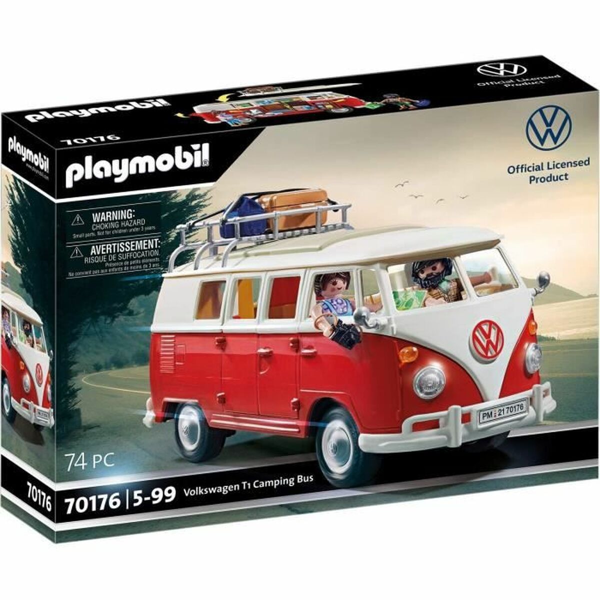 Playset Οχημάτων Playmobil 70176 Volkswagen T1 Bus Κόκκινο (Δωρεάν Μεταφορικά)