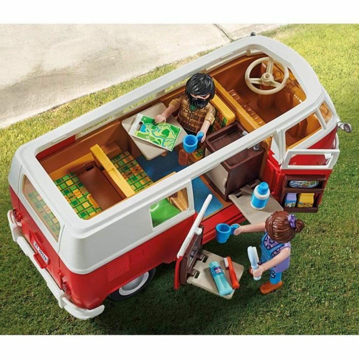 Playset Οχημάτων Playmobil 70176 Volkswagen T1 Bus Κόκκινο (Δωρεάν Μεταφορικά)