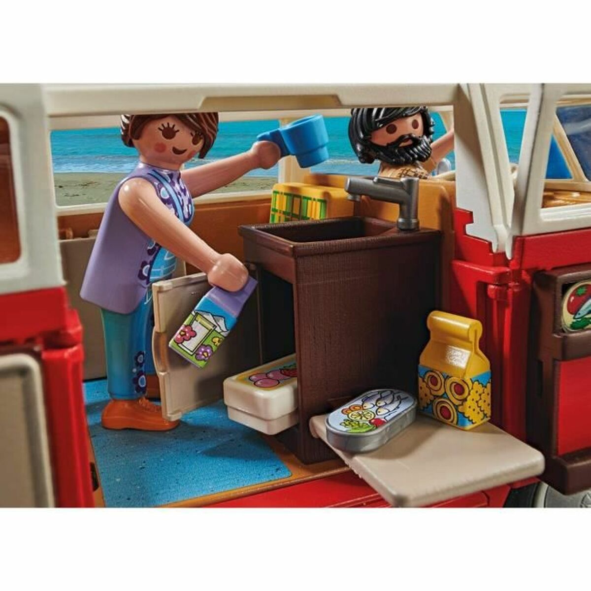 Playset Οχημάτων Playmobil 70176 Volkswagen T1 Bus Κόκκινο (Δωρεάν Μεταφορικά)