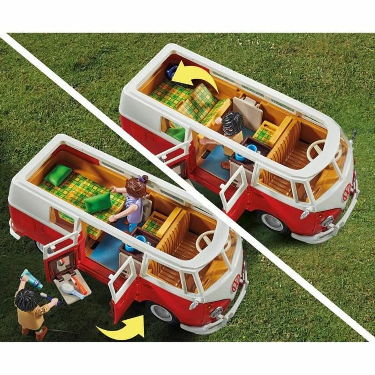Playset Οχημάτων Playmobil 70176 Volkswagen T1 Bus Κόκκινο (Δωρεάν Μεταφορικά)