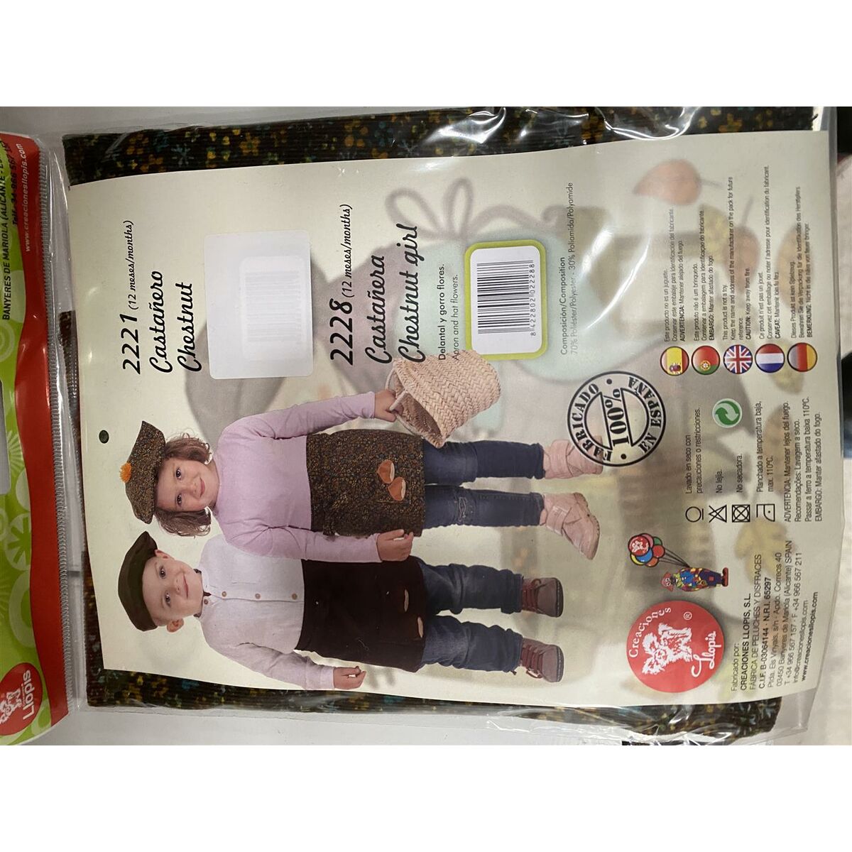 Αποκριάτικη Στολή για Μωρά Castañera 0-12 Μηνών