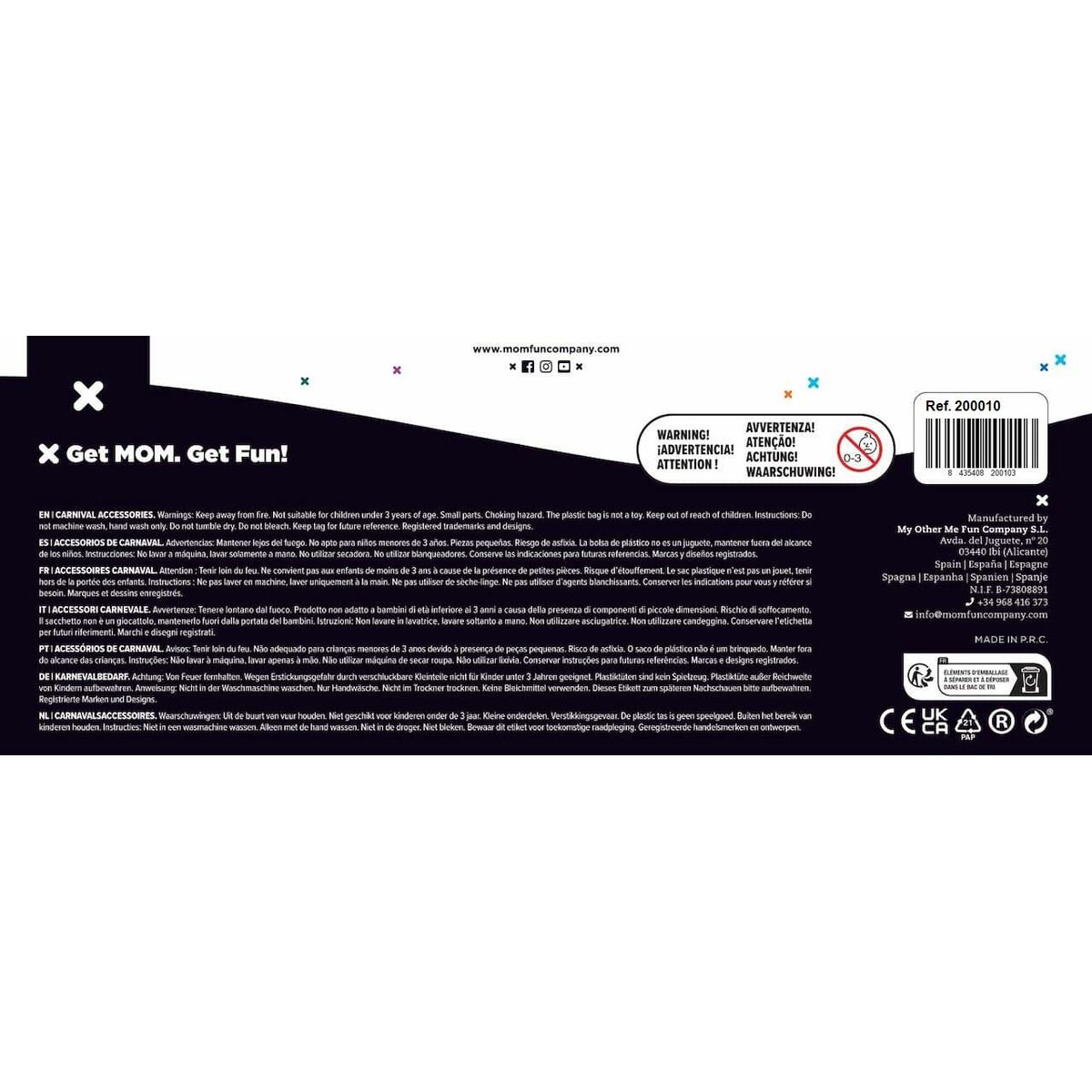 Αξεσουάρ για Αποκριάτικο Ντύσιμο My Other Me Πολύχρωμο S 54-57 cm 57 cm Πτυχιούχος