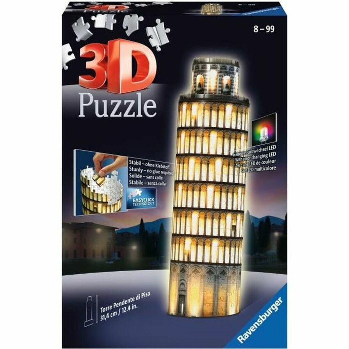 3D Παζλ Ravensburger Tour De Pise Night Edition 216 Τεμάχια (Δωρεάν Μεταφορικά) 3D Παζλ Ravensburger Tour De Pise Night Edition 216 Τεμάχια (Δωρεάν Μεταφορικά)