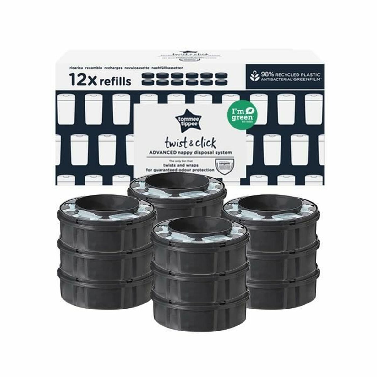 Ανταλλακτικό Tommee Tippee Twist & Click 12 Μονάδες (Δωρεάν Μεταφορικά)