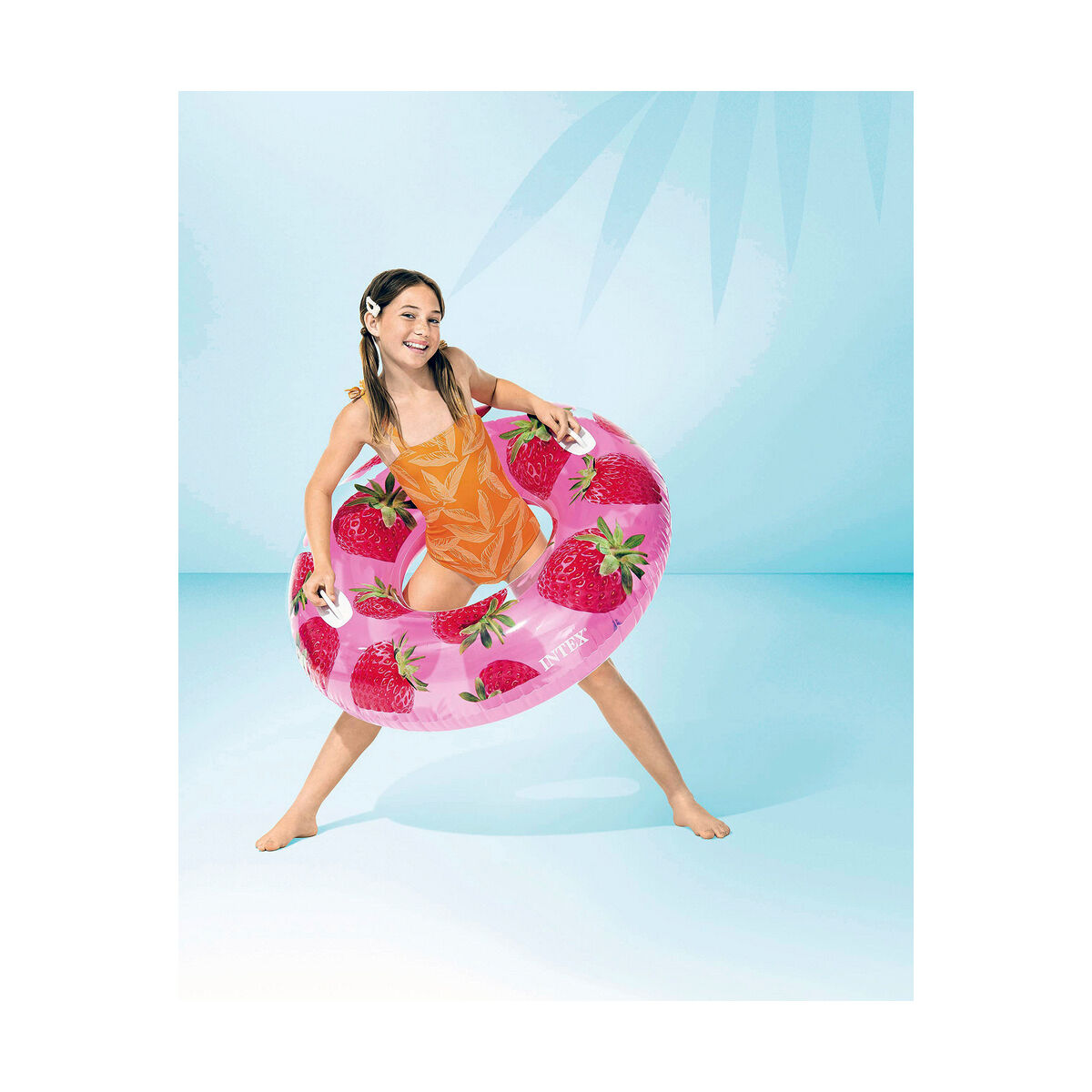 Inflatable Pool Float Intex Φρούτα PVC Ø 107 cm Inflatable Pool Float Intex Φρούτα PVC Ø 107 cm