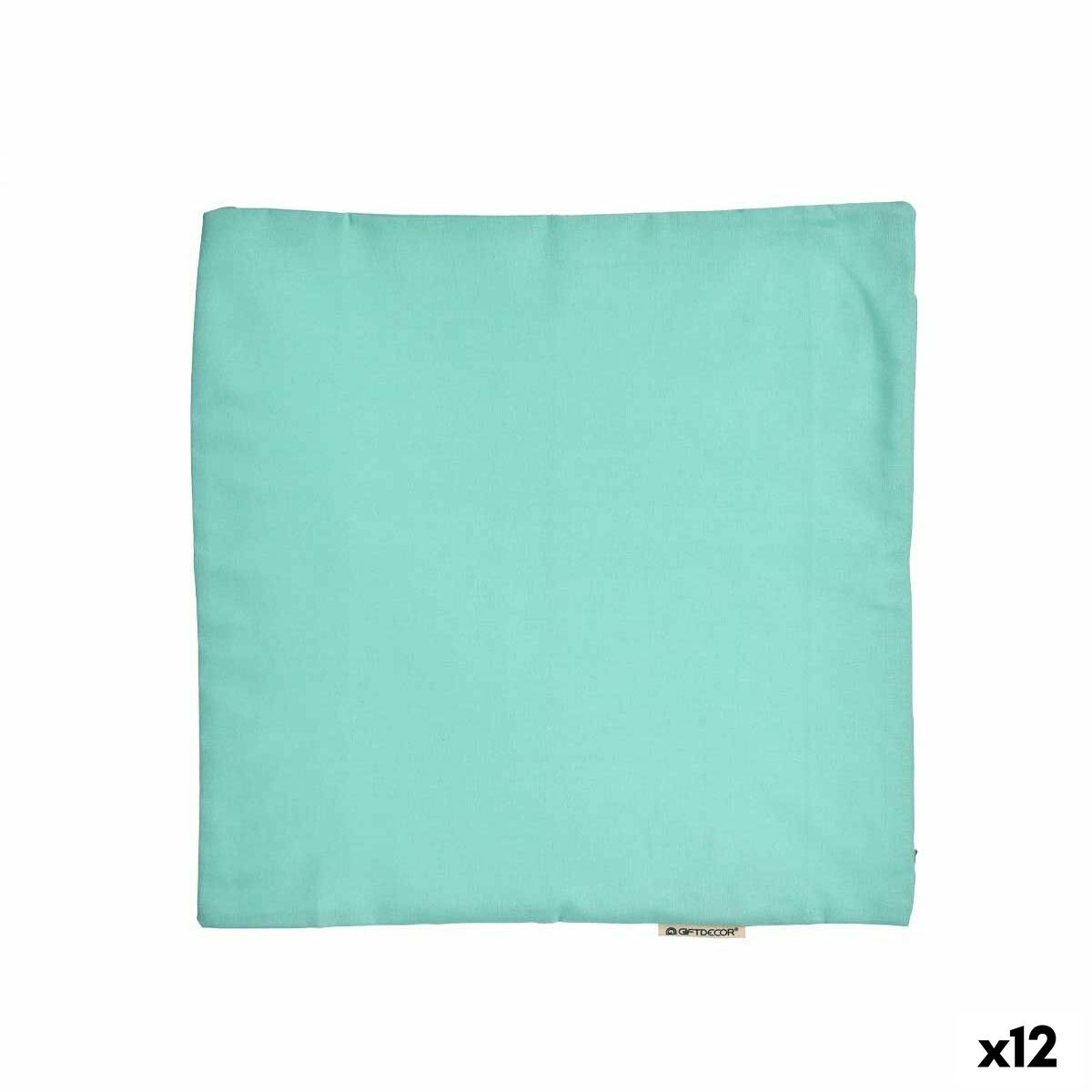 Κάλυψη μαξιλαριού Τυρκουάζ (45 x 0,5 x 45 cm) (12 Μονάδες)