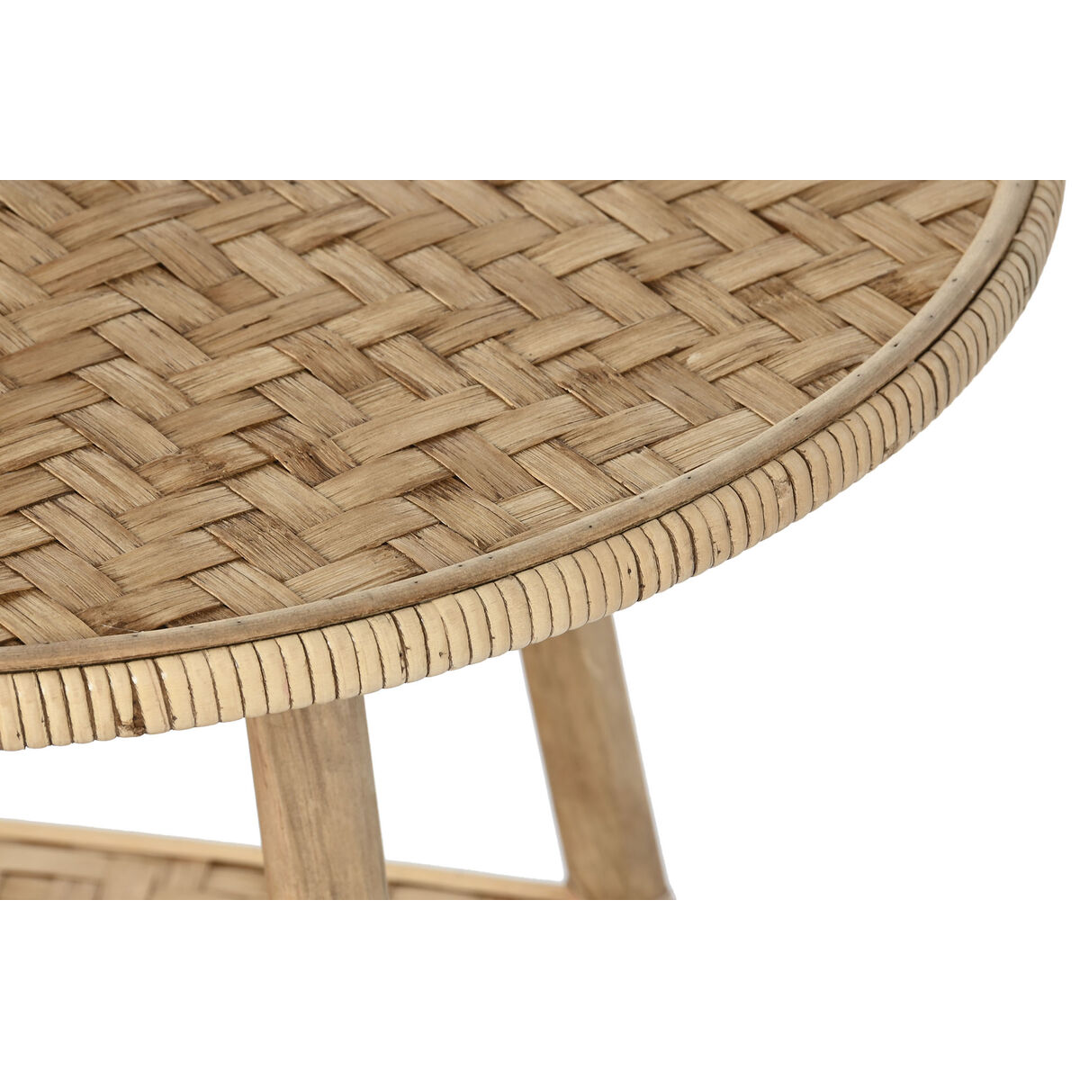 Βοηθητικό Τραπέζι DKD Home Decor Καφέ Bamboo 61 x 61 x 46 cm 61 x 61 x 49 cm