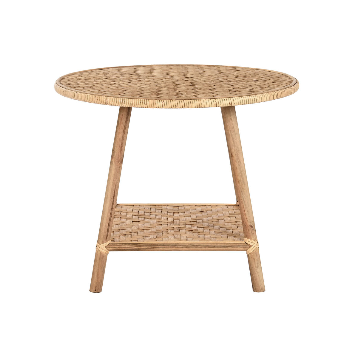 Βοηθητικό Τραπέζι DKD Home Decor Καφέ Bamboo 61 x 61 x 46 cm 61 x 61 x 49 cm