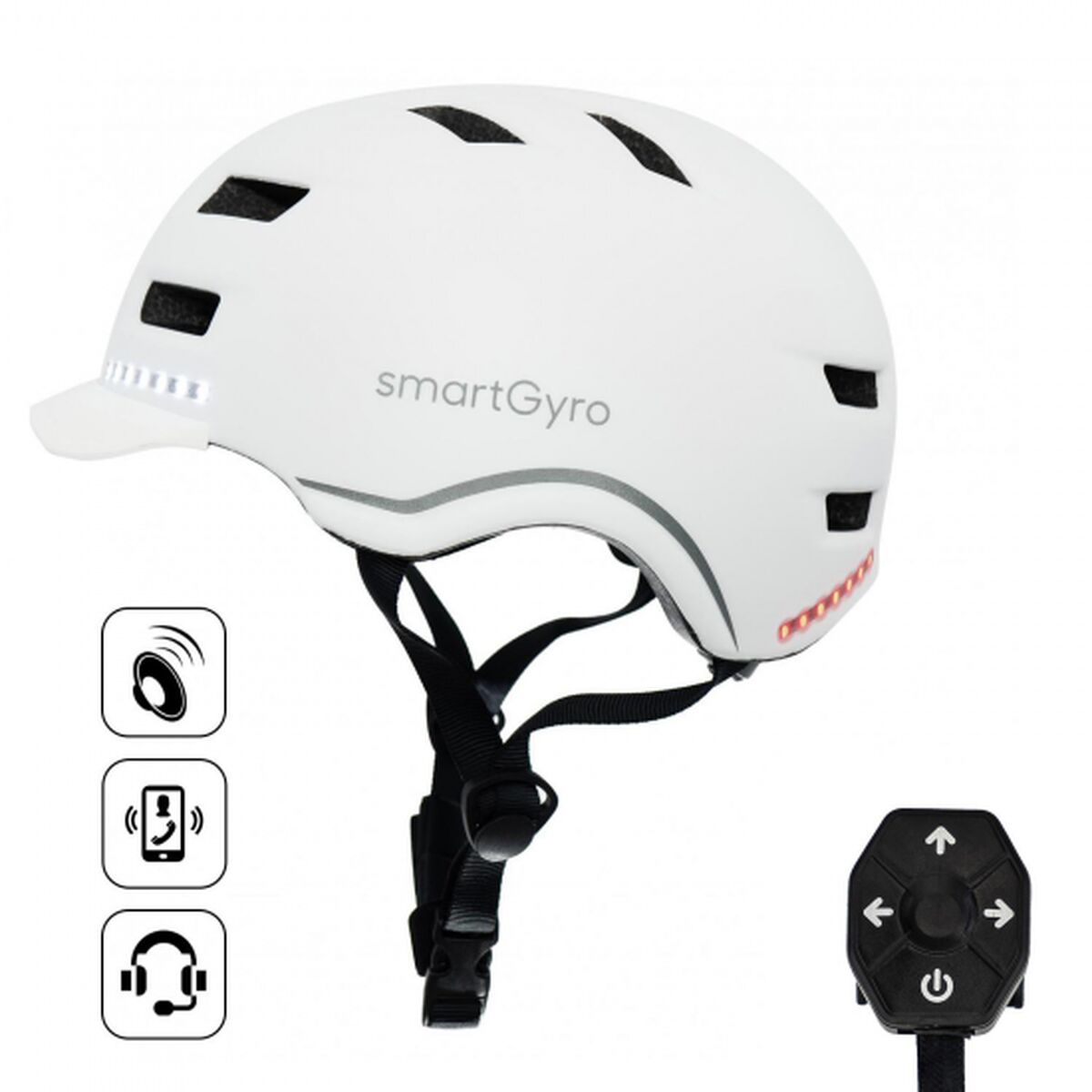 Κράνος για Ηλεκτρικό Σκούτερ Smartgyro SMART PRO Λευκό