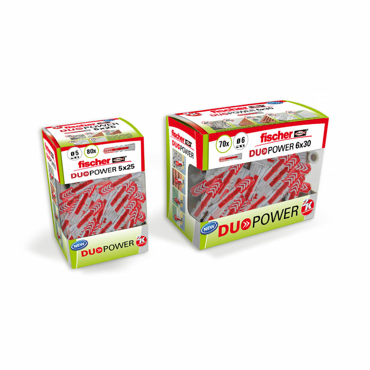 Τάκος Fischer DuoPower 536387 8 x 40 mm Νάιλον (50 Μονάδες) Τάκος Fischer DuoPower 536387 8 x 40 mm Νάιλον (50 Μονάδες)