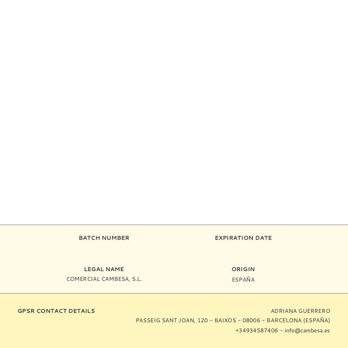 Φαράσι Cambesa 1009 milan Τυφλός ιμάντας