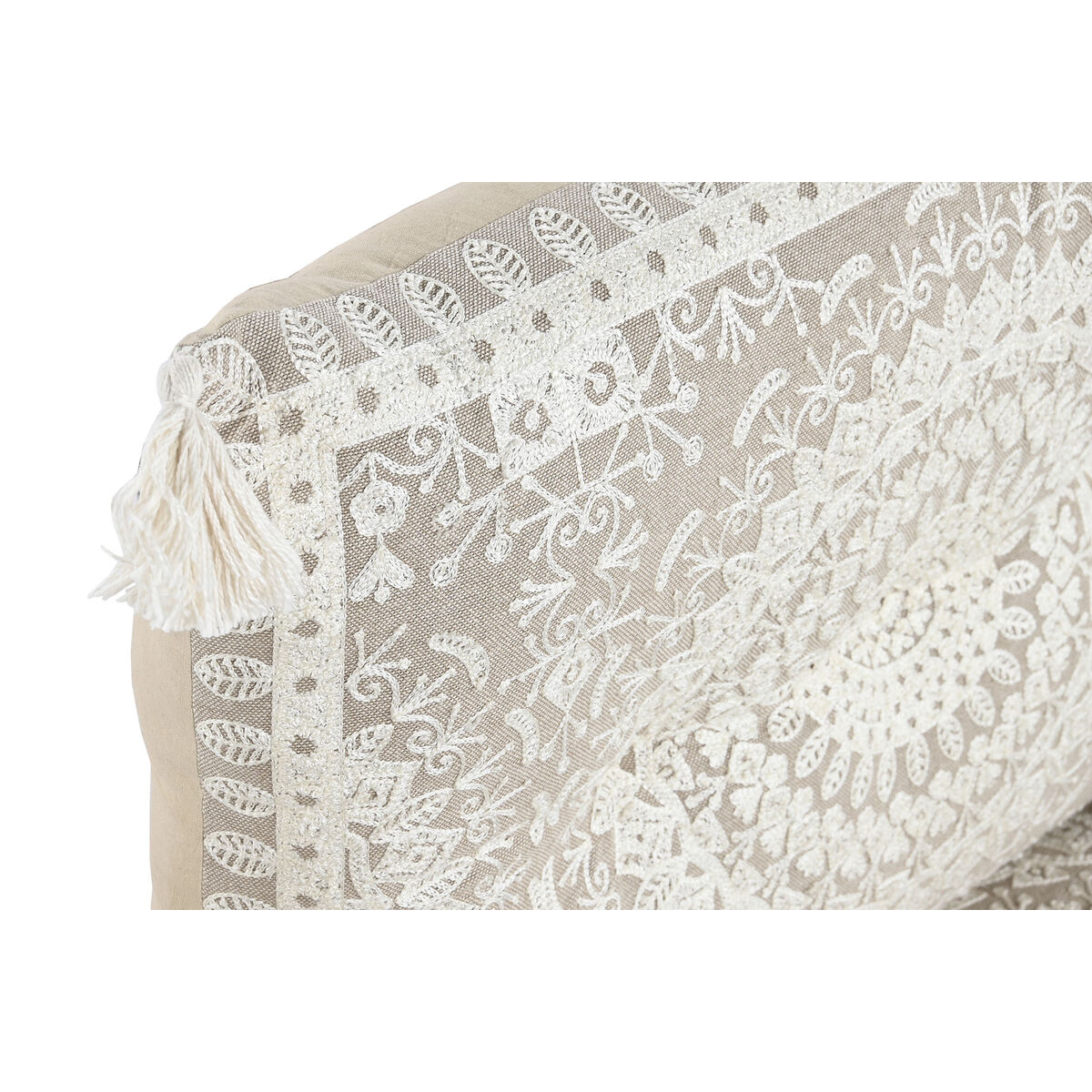 Πολυθρόνα DKD Home Decor Λευκό Μπεζ 90 x 56 x 15 cm Πολυθρόνα DKD Home Decor Λευκό Μπεζ 90 x 56 x 15 cm