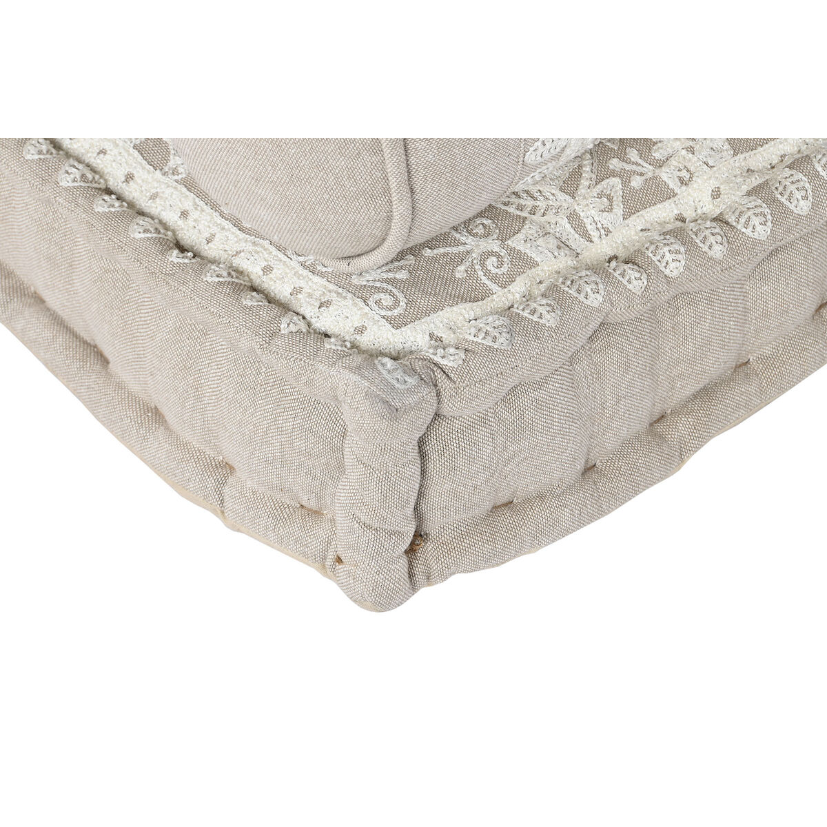 Πολυθρόνα DKD Home Decor Λευκό Μπεζ 90 x 56 x 15 cm Πολυθρόνα DKD Home Decor Λευκό Μπεζ 90 x 56 x 15 cm