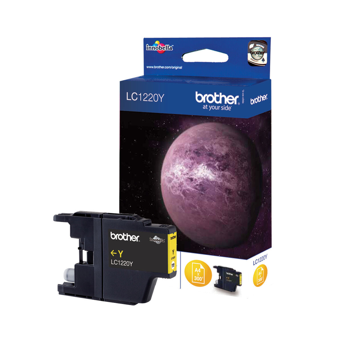 Αυθεντικό Φυσίγγιο μελάνης Brother LC-1220Y Κίτρινο