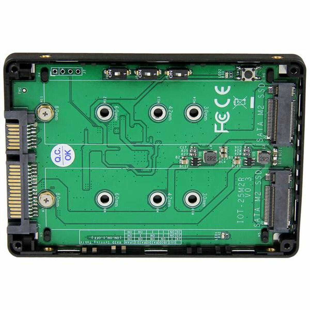 Αντάπτορας για Σκληρό Δίσκο Startech 25S22M2NGFFR Μαύρο Αντάπτορας για Σκληρό Δίσκο Startech 25S22M2NGFFR Μαύρο