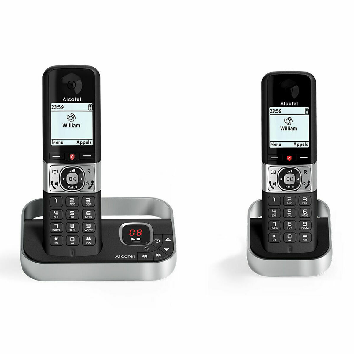 Ασύρματο Τηλέφωνο Alcatel F890 Μαύρο/Ασημί Ασύρματο Τηλέφωνο Alcatel F890 Μαύρο/Ασημί
