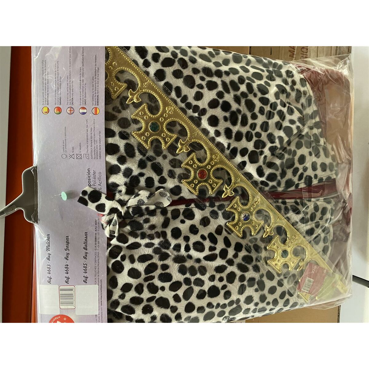 Αποκριάτικη Στολή για Ενήλικες Βασιλιάς Μάγος Γκασπάρ M/L 4 Τεμάχια