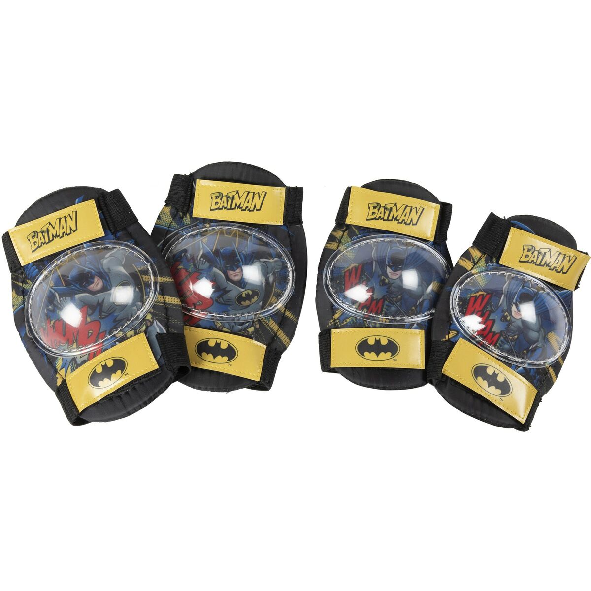 Κιτ μαξιλαριών αγκώνων και γονάτων Batman CZ10957 Μαύρο/Κίτρινο Κιτ μαξιλαριών αγκώνων και γονάτων Batman CZ10957 Μαύρο/Κίτρινο