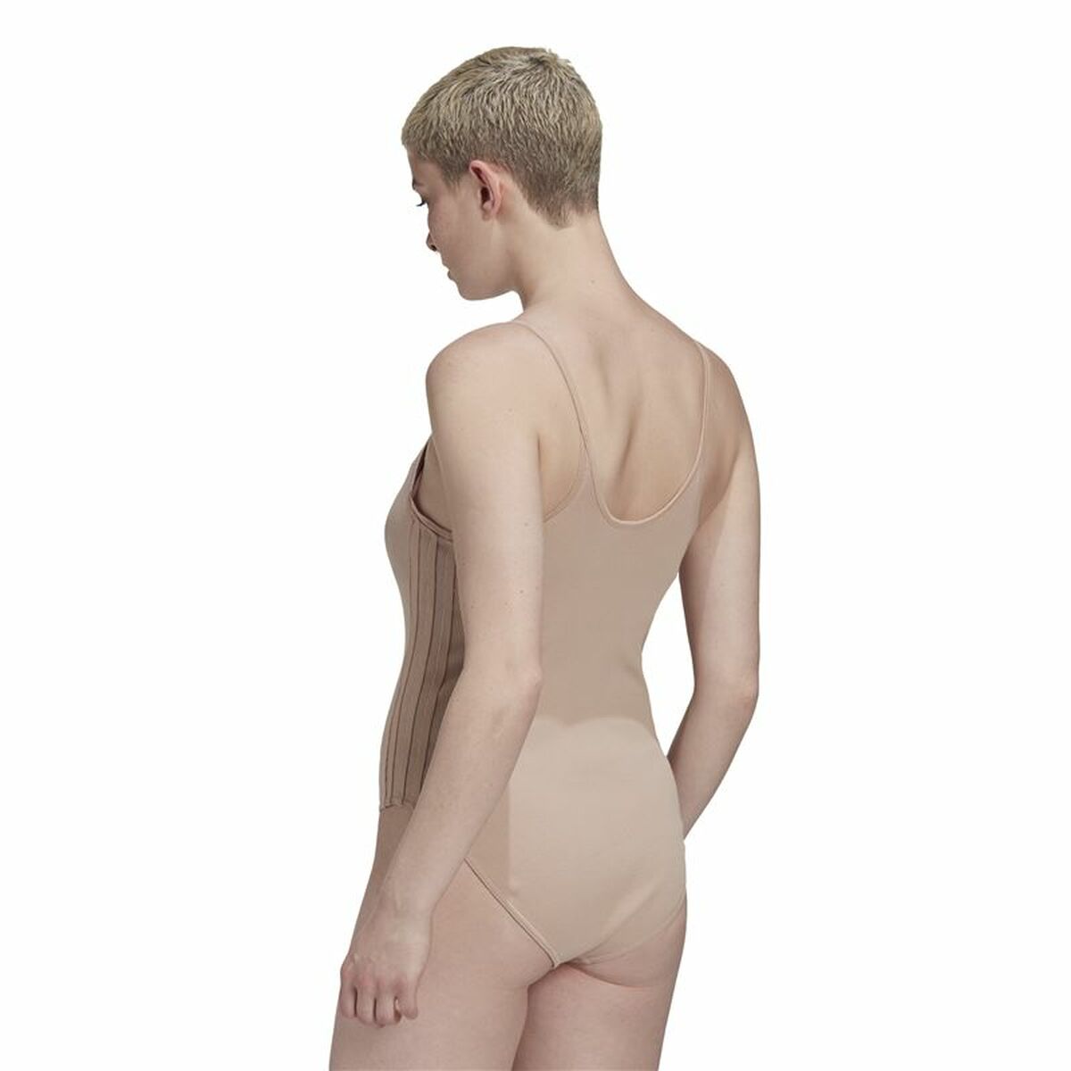 Body Adidas Originals RIbbed Μπεζ