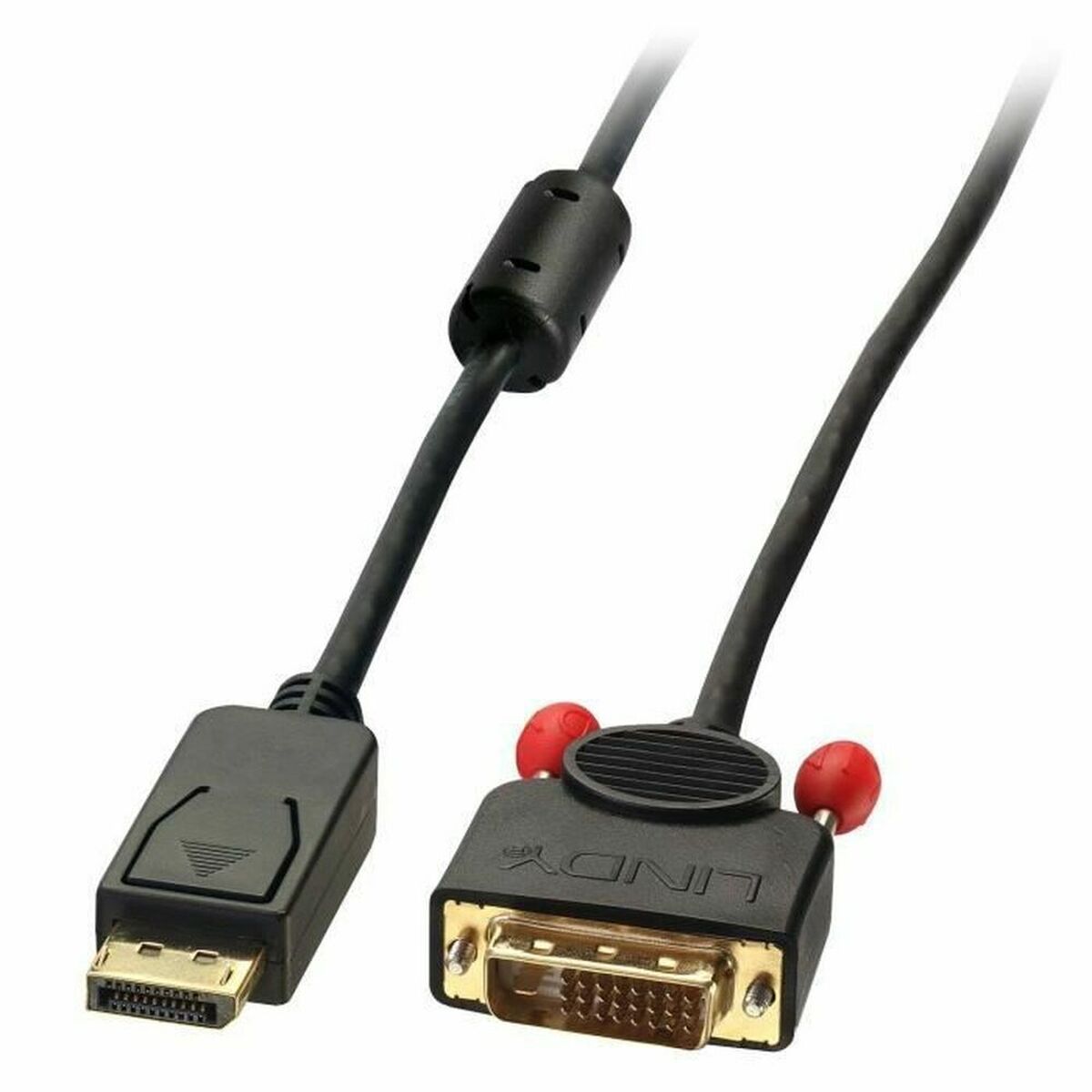 DisplayPort Αντάπτορας σε DVI LINDY 41491 2 m Μαύρο DisplayPort Αντάπτορας σε DVI LINDY 41491 2 m Μαύρο