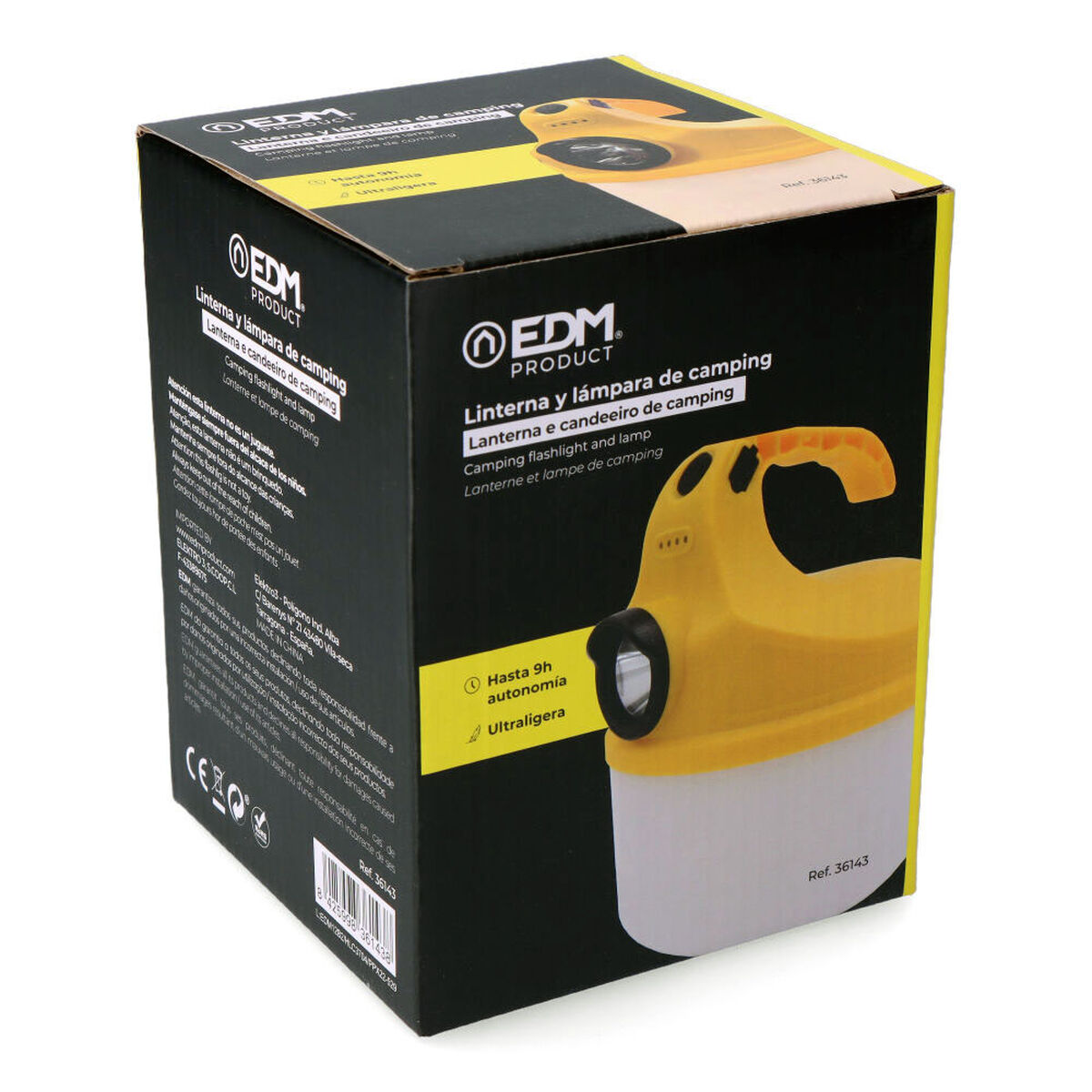 Λάμπα για Κατασκήνωση EDM 36143 18650 5 W 500 lm 80 Lm Επαναφορτιζόμενη Λάμπα για Κατασκήνωση EDM 36143 18650 5 W 500 lm 80 Lm Επαναφορτιζόμενη