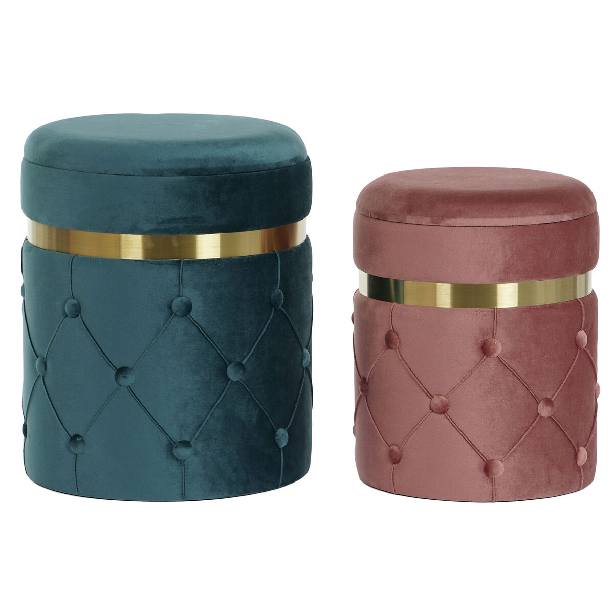 Υποπόδια DKD Home Decor 36 x 36 x 44 cm πολυεστέρας Βελούδο Ξύλο MDF Υποπόδια DKD Home Decor 36 x 36 x 44 cm πολυεστέρας Βελούδο Ξύλο MDF