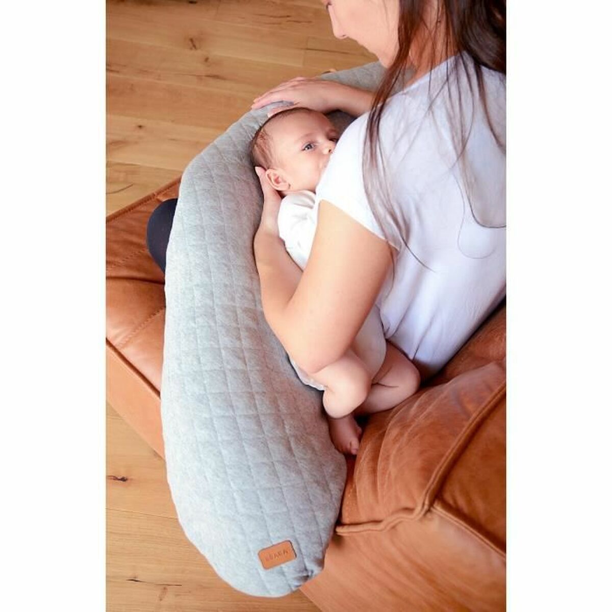Breastfeeding Cushion Béaba Big Flopsy Γκρι (Δωρεάν Μεταφορικά)