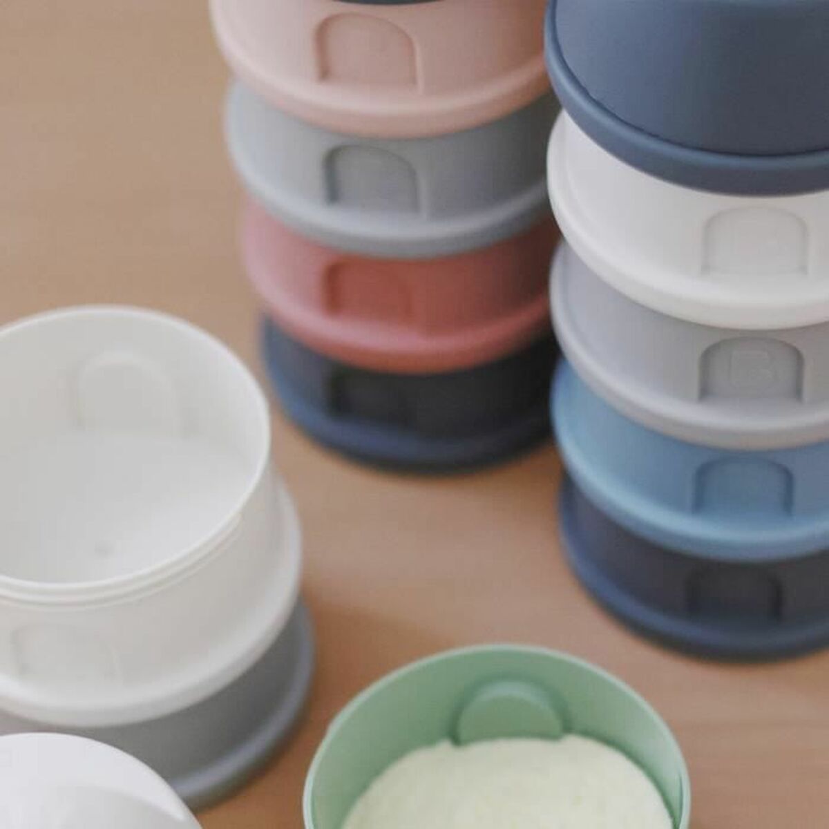 Διανομέας για το Γάλα σε Σκόνη Béaba Ροζ/Γκρι