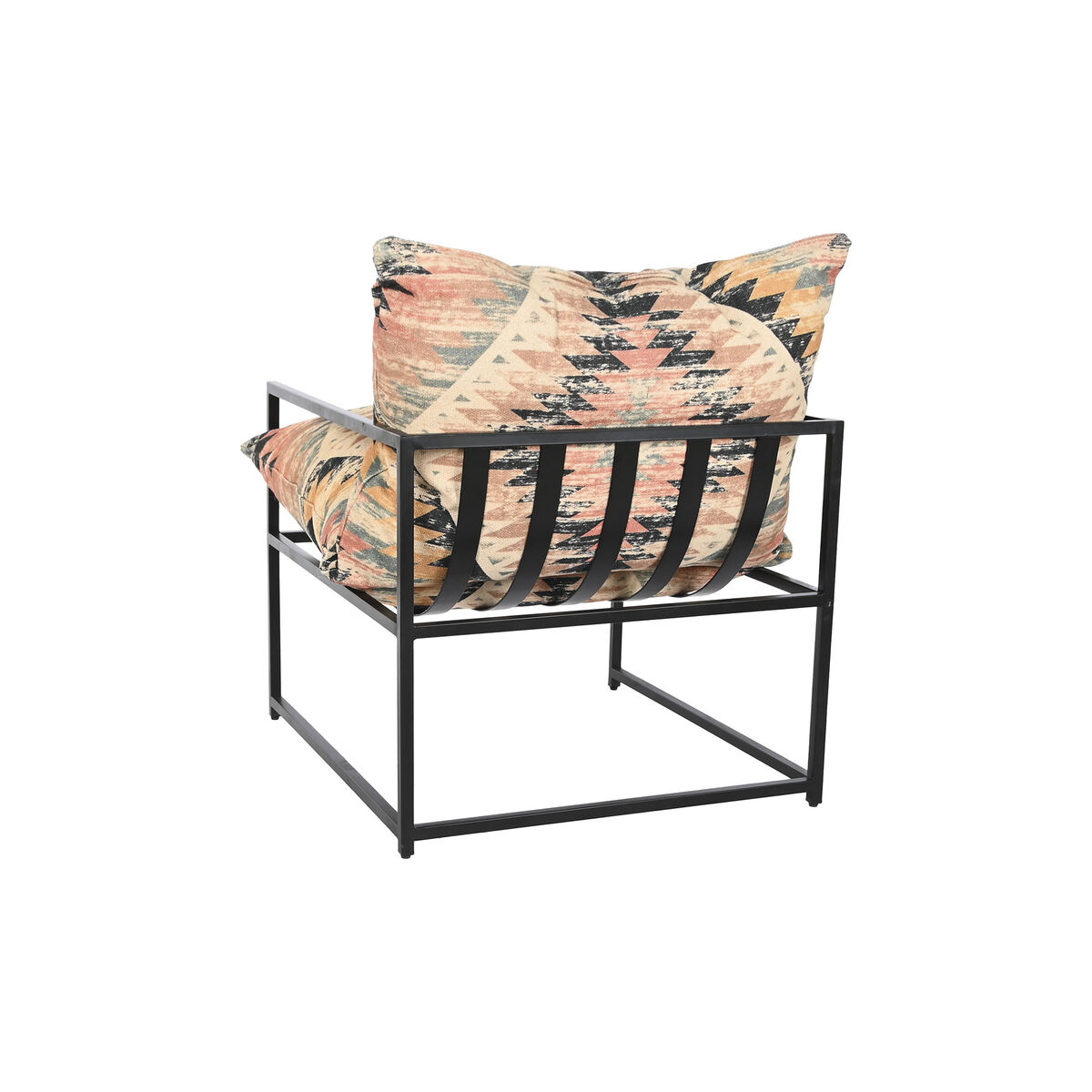 Κάθισμα DKD Home Decor 70 x 75 x 85 cm Μαύρο Μέταλλο Πολύχρωμο Κάθισμα DKD Home Decor 70 x 75 x 85 cm Μαύρο Μέταλλο Πολύχρωμο